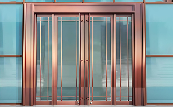 可克达拉玻璃地弹门